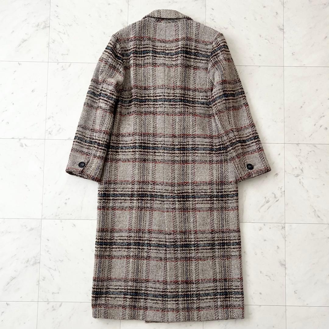 美品♪スピックアンドスパン　イタリア製生地　チェスターコート　ウール　ゆったりS