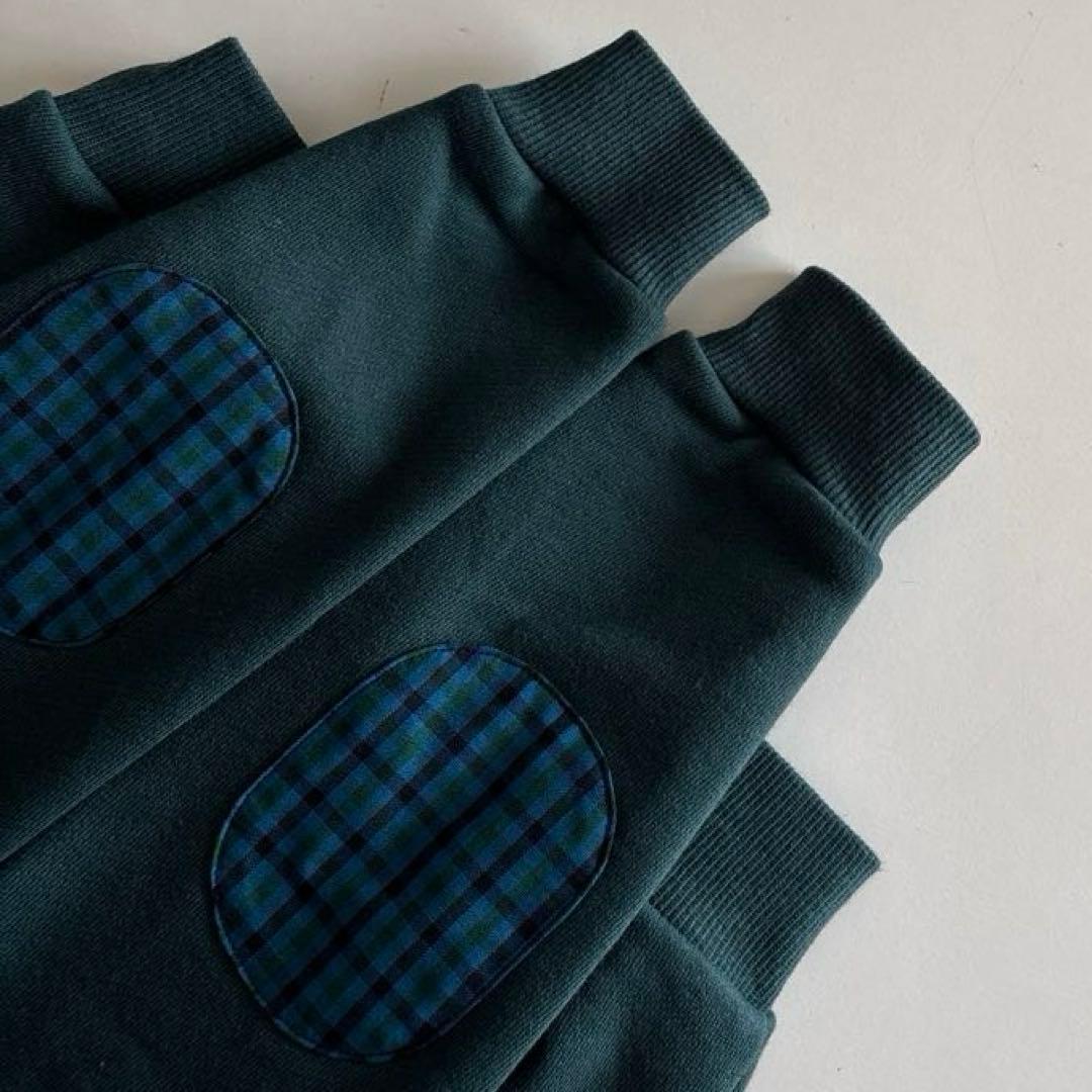 ファミリア　長袖　トレーナー　ファミちゃん　兵隊　肘　チェック　男の子　秋　冬