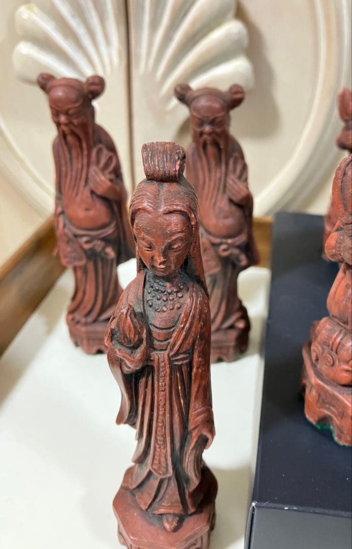 ヴィンテージ　中国の富の神　樹脂像　フィギュア　ゲーム用ピース？