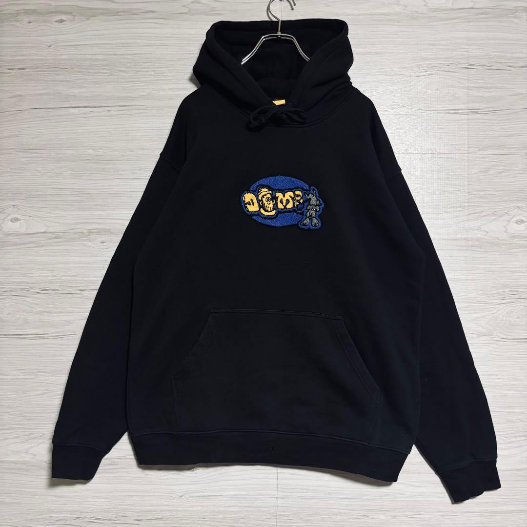 【希少デザイン】DIME ダイム　パーカー　Lサイズ　センターパイルロゴ　レア