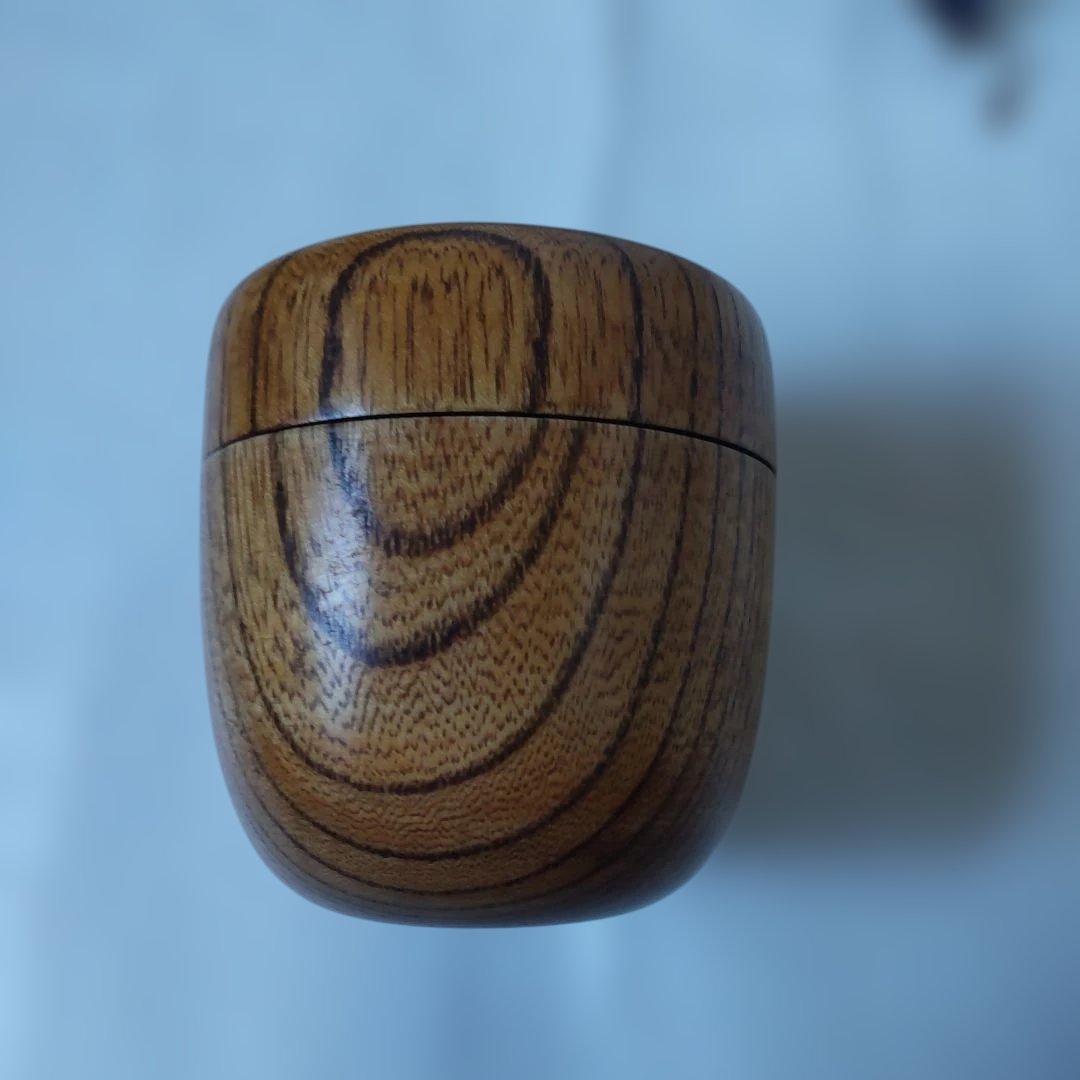 欅棗 中棗 塗師 林哲山 作 『 踊桐蒔絵 』棗 蒔絵 共箱 茶道具 美品 です