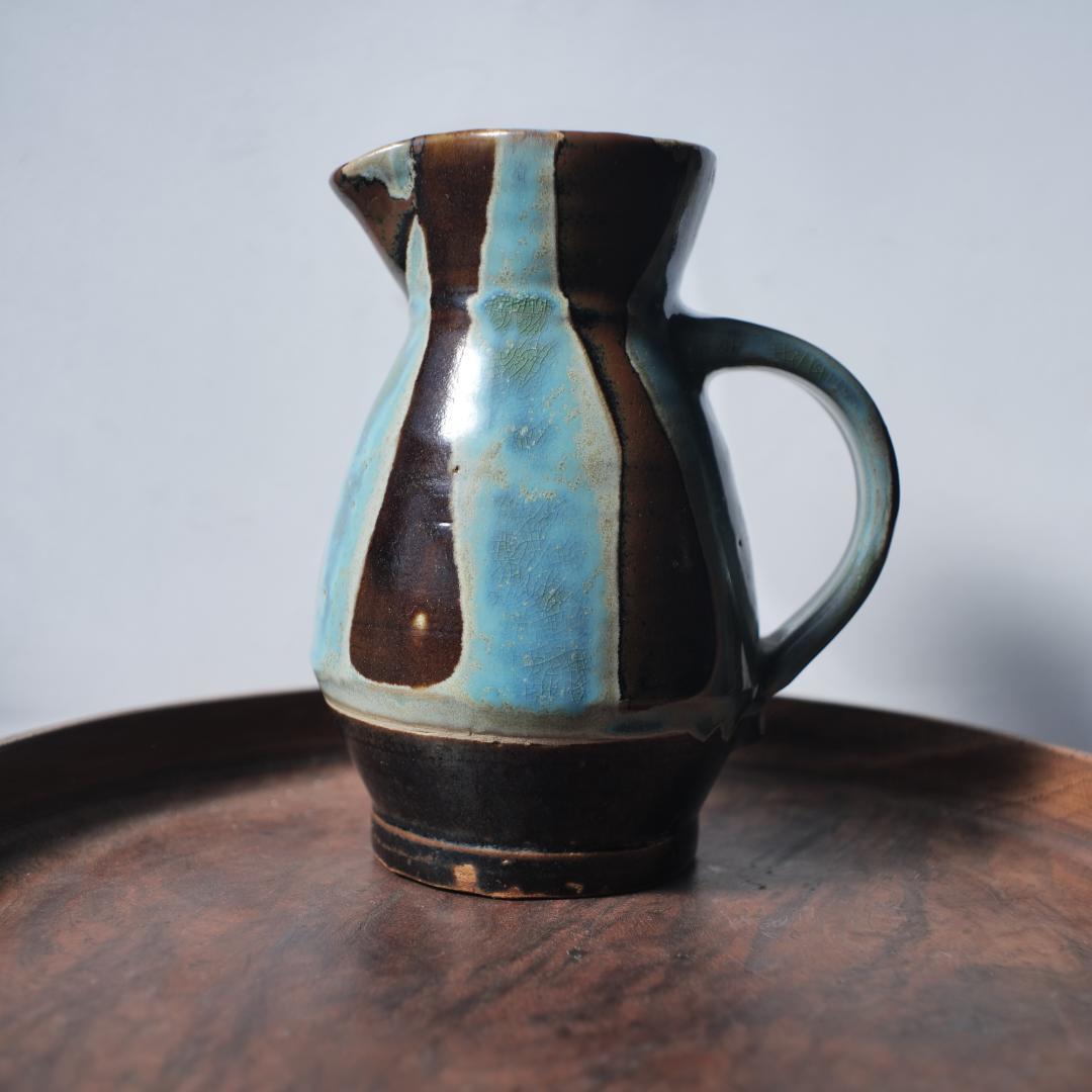 【民藝】出西窯 水差し 花瓶 フラワーベース ピッチャー 作家物