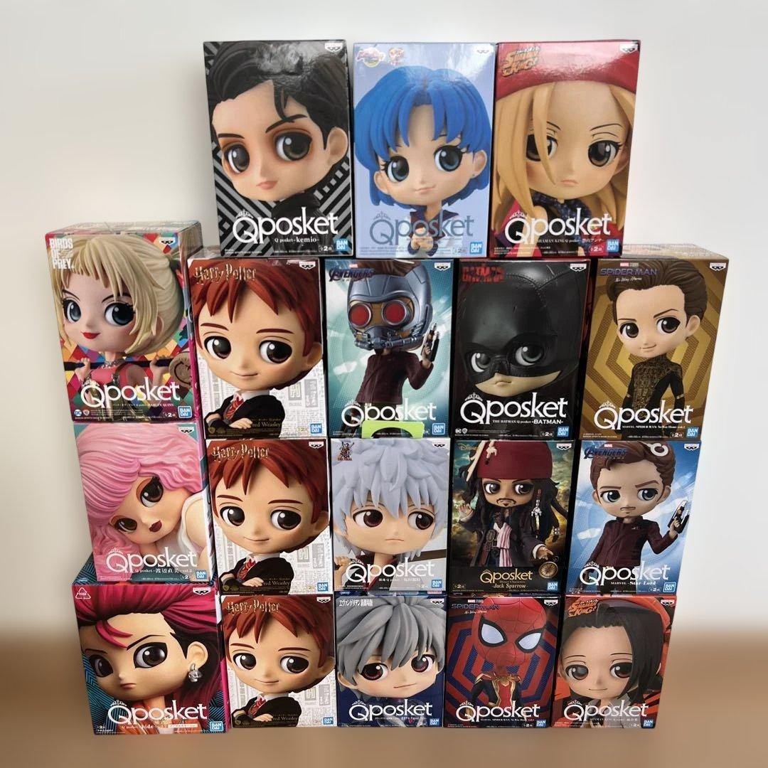 Qposket スパイダーマンほかフィギュア 18体セット