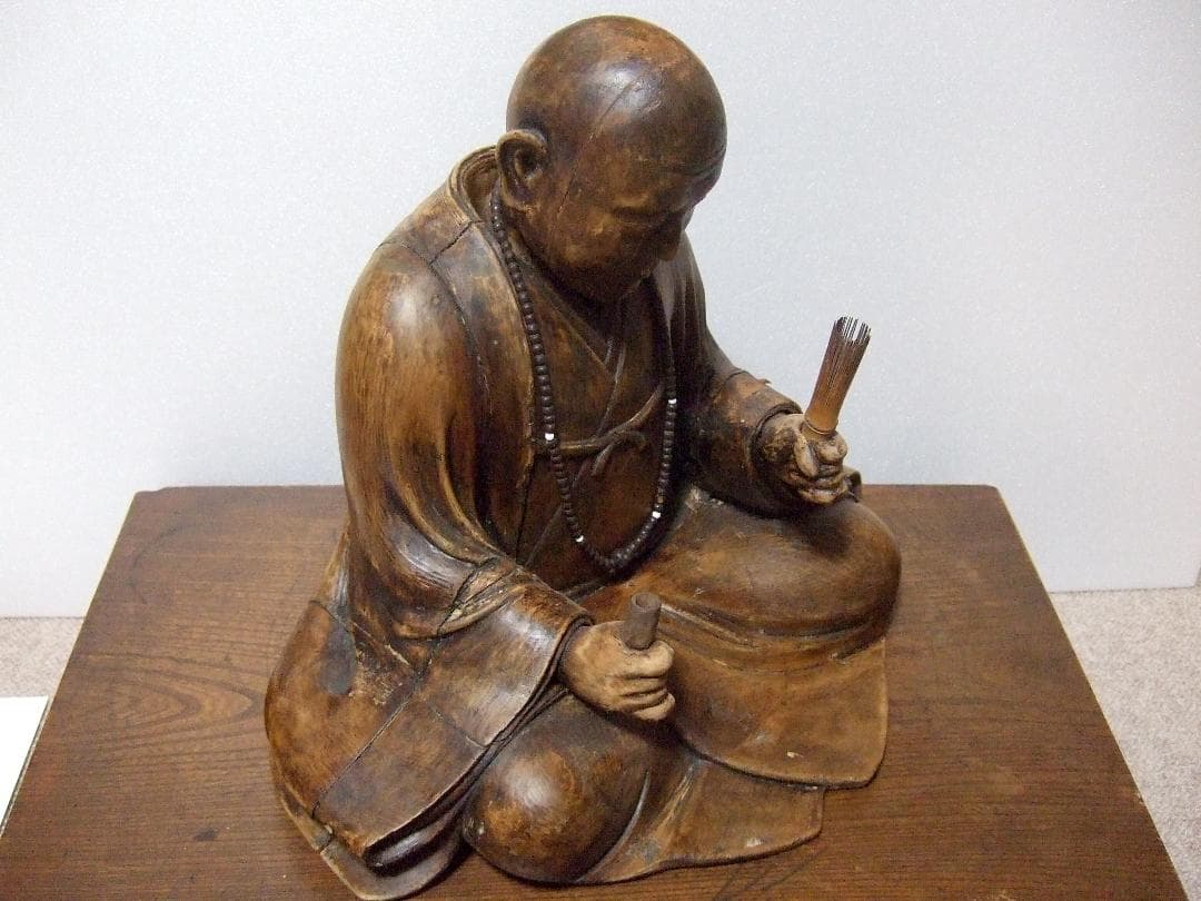 時代物 木造 玉眼 座像 仏像 寄木 仏教美術 木彫り