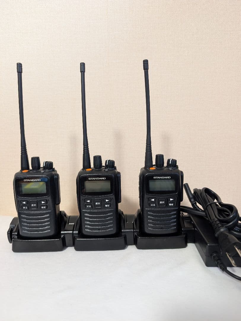 スタンダード デジタル簡易無線機 免許局 VXD450U 3台 イヤホンマイク付