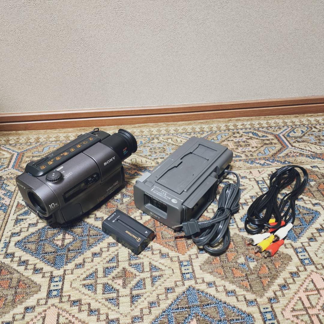 【動作確認済】SONY 高画質 Hi8 8ミリ ビデオカメラ CCD-TR3