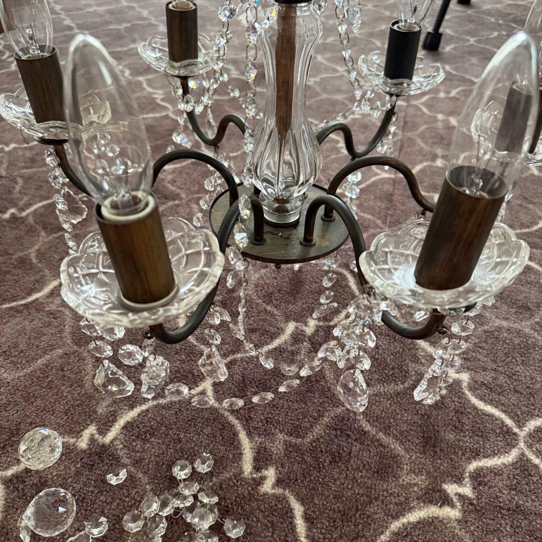 ペンちゃん　2台セット　スワロフスキー クリスタル シャンデリア