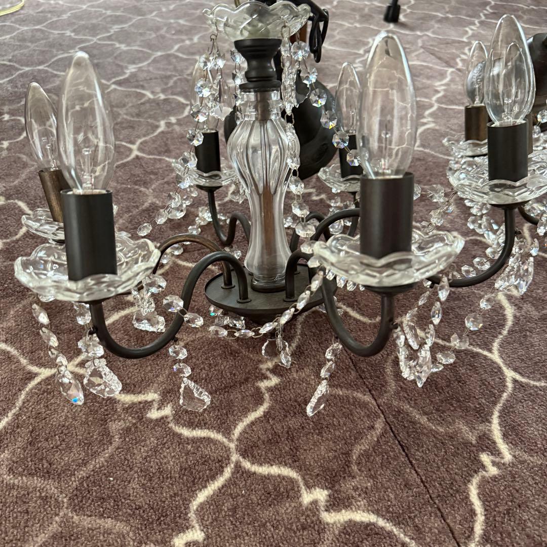 ペンちゃん　2台セット　スワロフスキー クリスタル シャンデリア