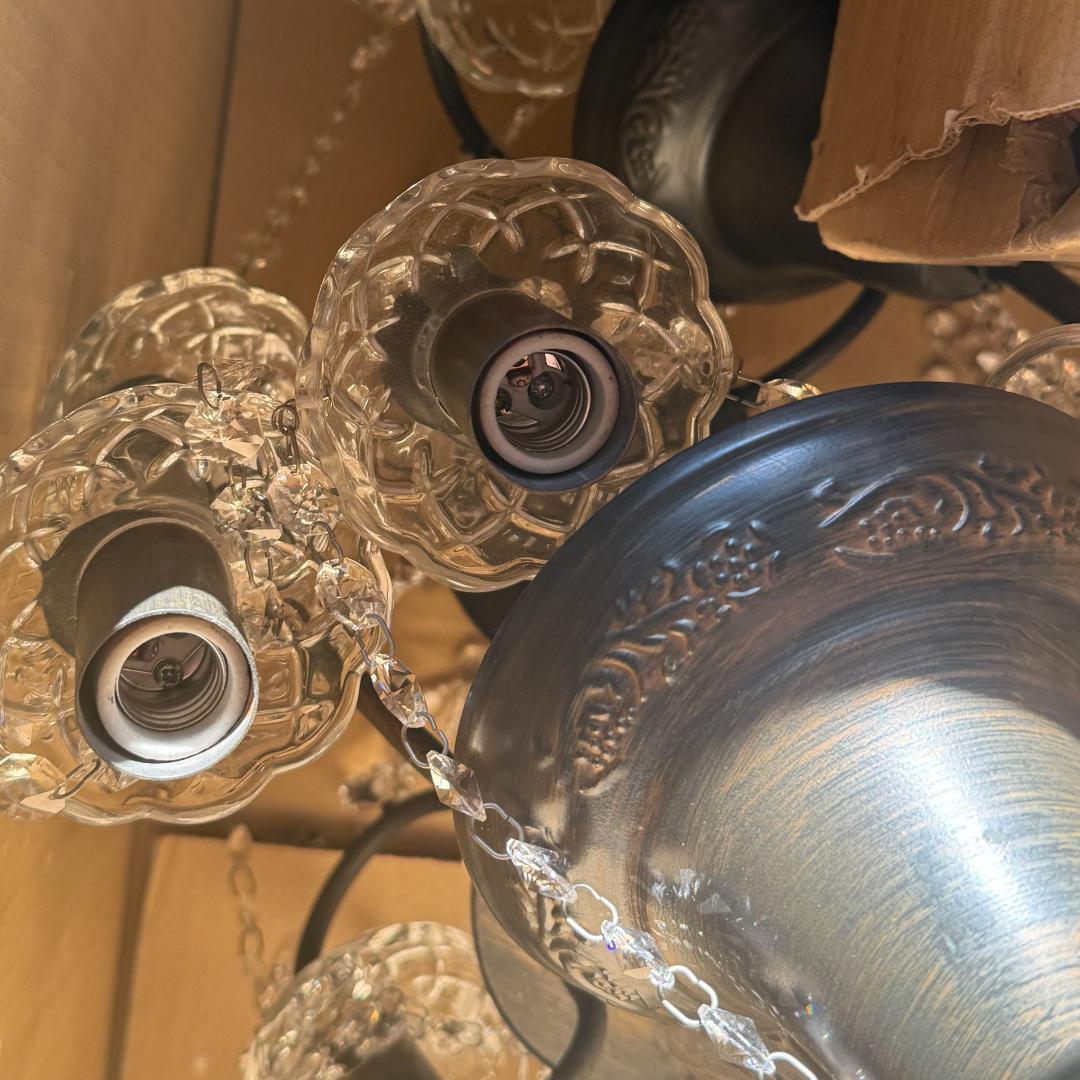 ペンちゃん　2台セット　スワロフスキー クリスタル シャンデリア