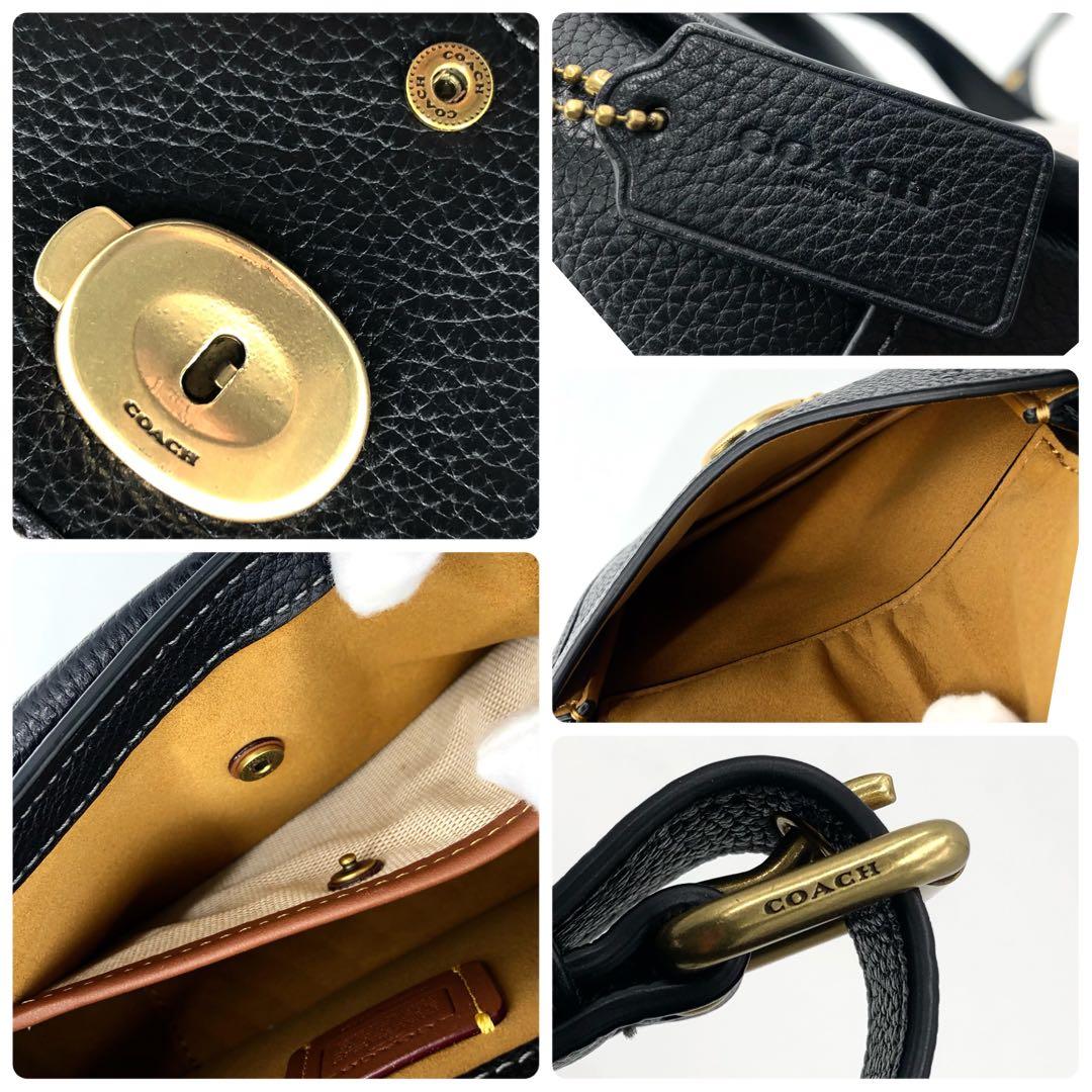 【極美品】コーチ タビー メッセンジャー19 ショルダーバッグ アップリケ 花柄