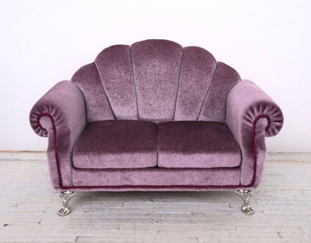 ま～※プロフ必読 1/6シェル型ソファ2人用