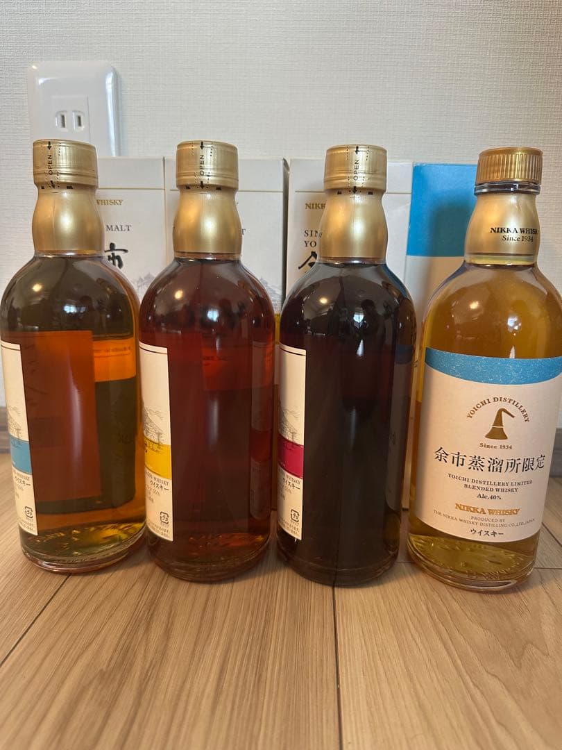 余市蒸留所限定ウイスキー 500ml 4本セット