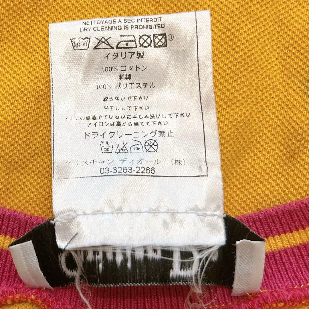 クリスチャンディオール タンクトップ ノースリーブ イタリア製 コットン100%