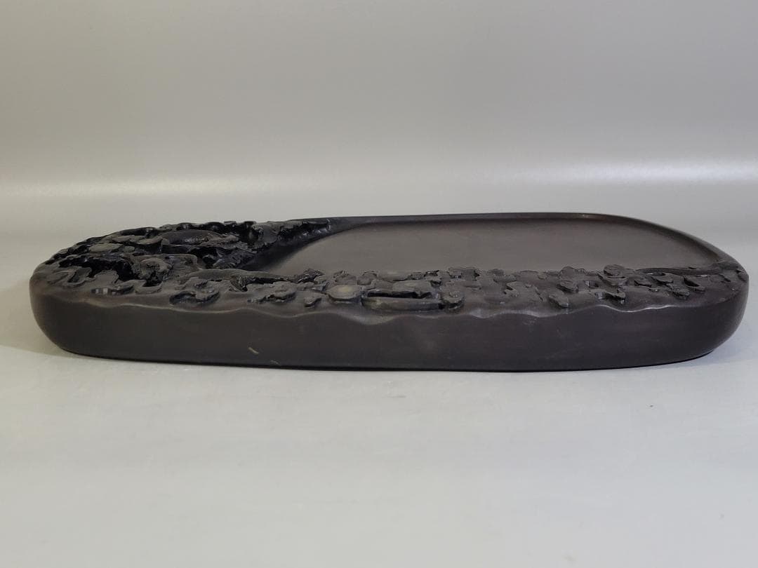 DT523 中国 書道具 端渓 雲龍 硯 文房四宝