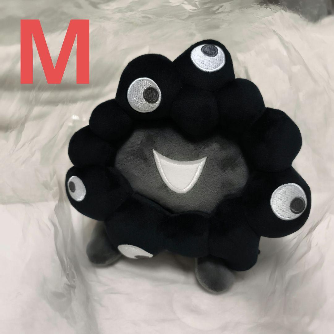 M ミャクミャク　這い型　黒　ぬいぐるみ タグ付き　万博　おまけ