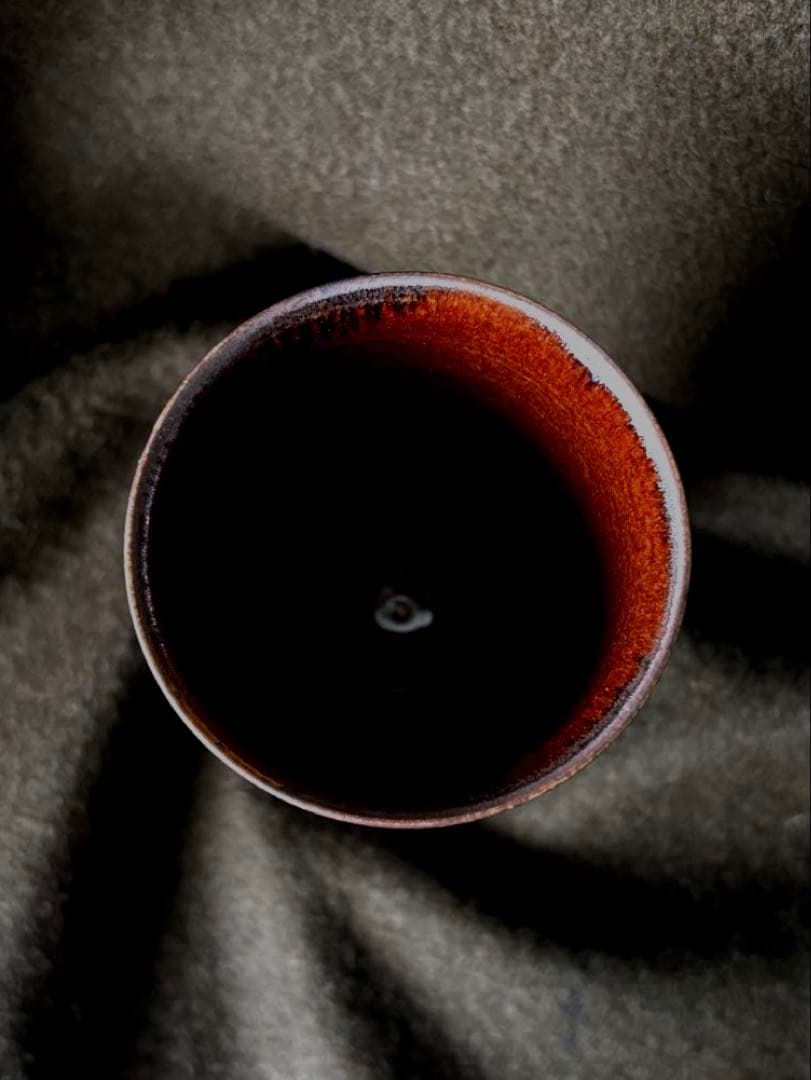 濱中史朗作　ステムグラス　レオパード　レッド