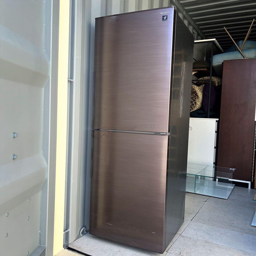 368取付無料！SHARPプラズマクラスター搭載おしゃれブラウン280L冷蔵庫