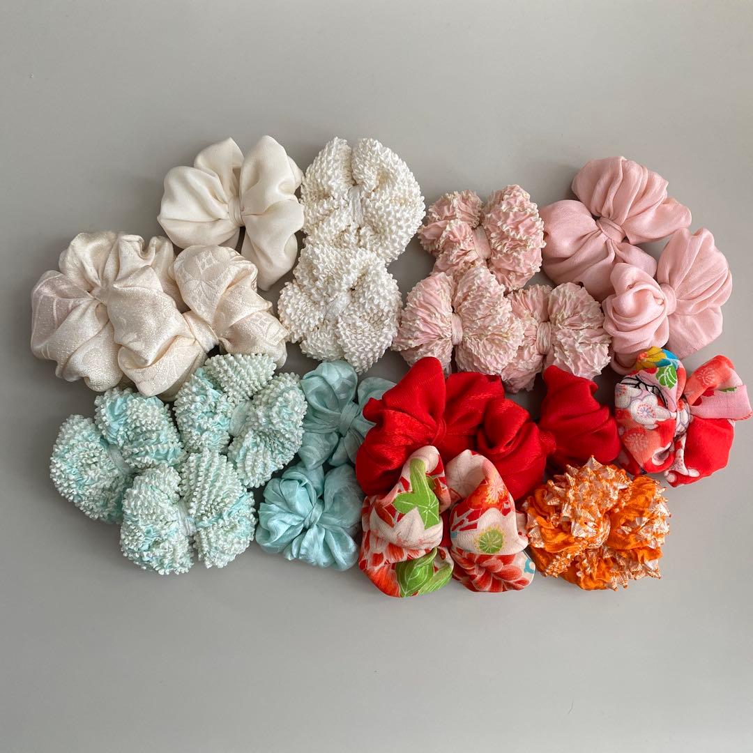 aayy＊　七五三　ヘッドドレス　着物リメイク　アンティーク　髪飾りセット