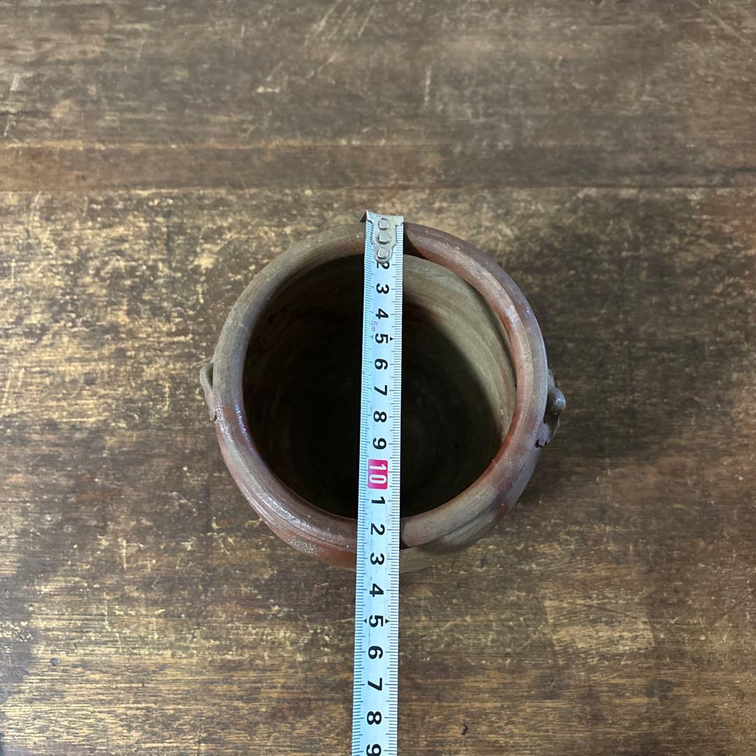 古備前　火襷水指　江戸時代　壺　水差し茶道具　古道具　アンティーク　古民芸　李朝