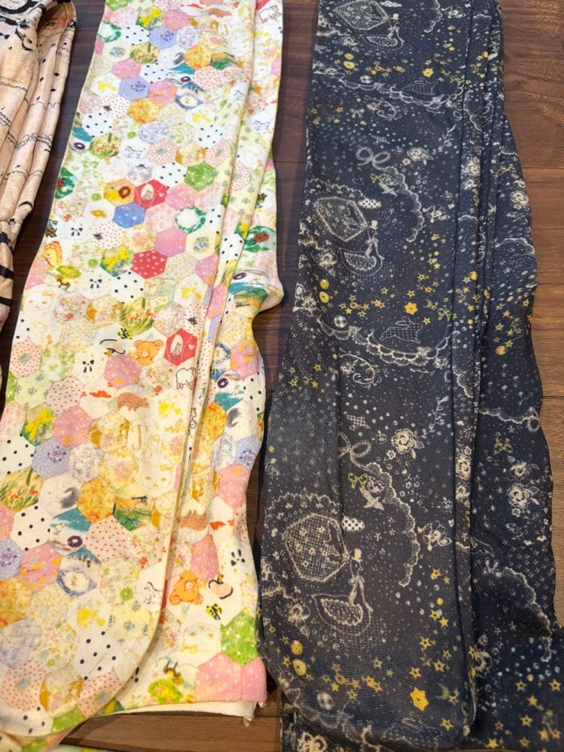 フランシュリッペ タイツ 柄タイツ まとめ売り ボーダー パッチワーク