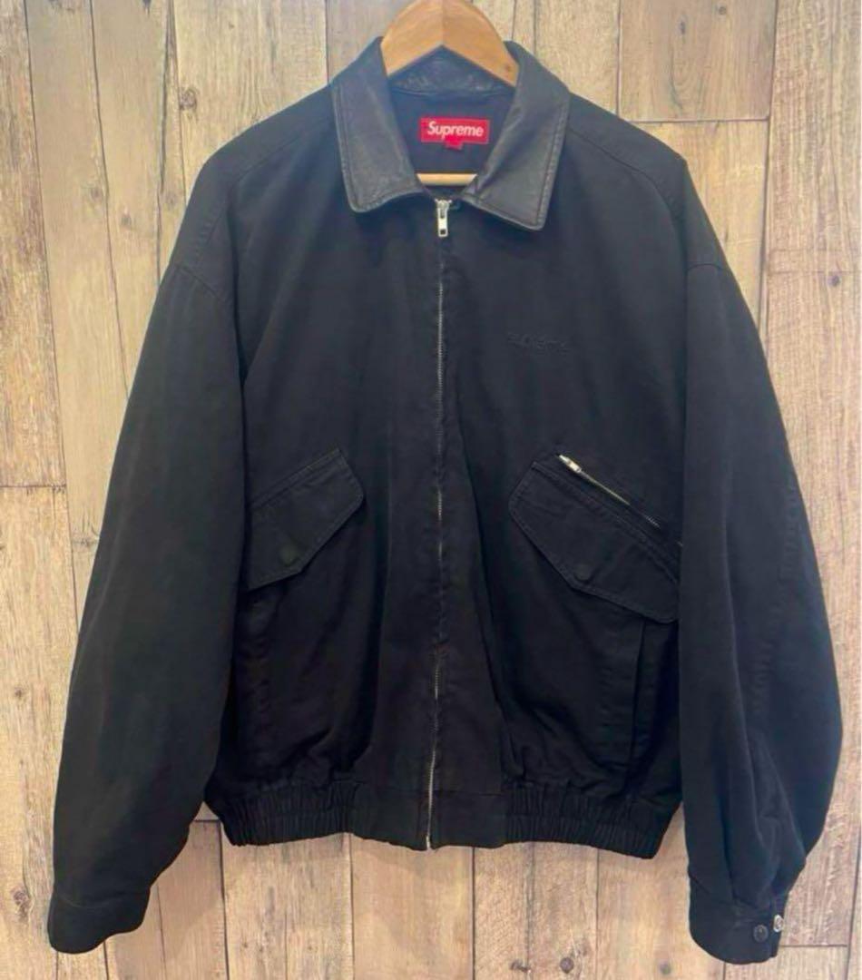 ジャケット・アウター Supreme Leather Collar Utility Jacket