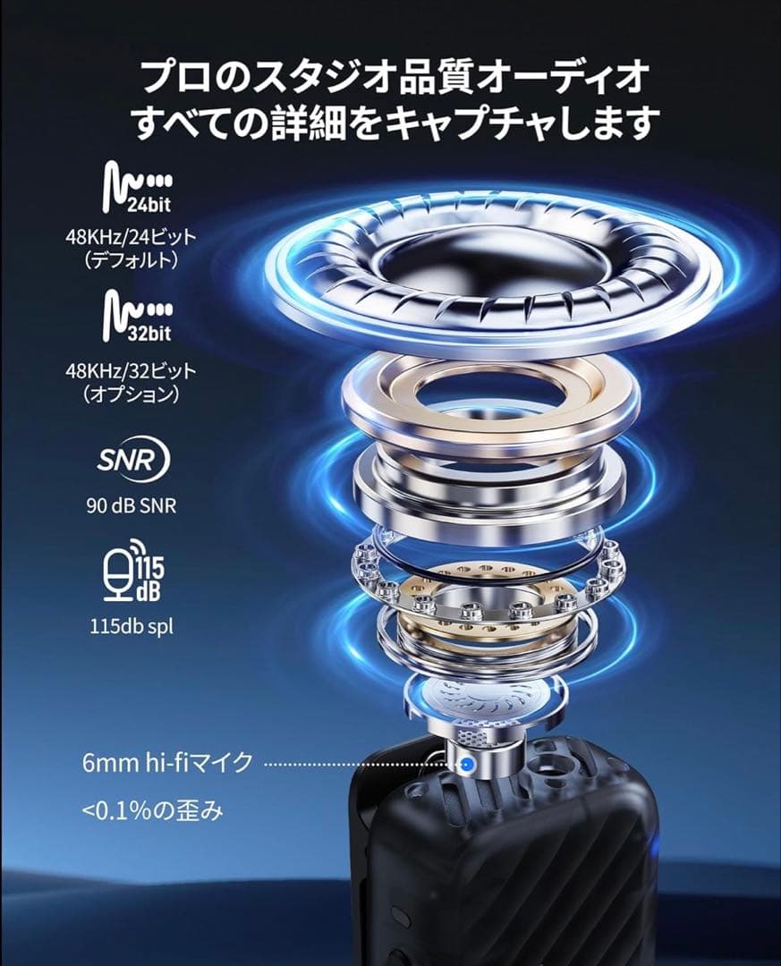 新品　BOYA BOYAMIC2 ワイヤレスピンマイク