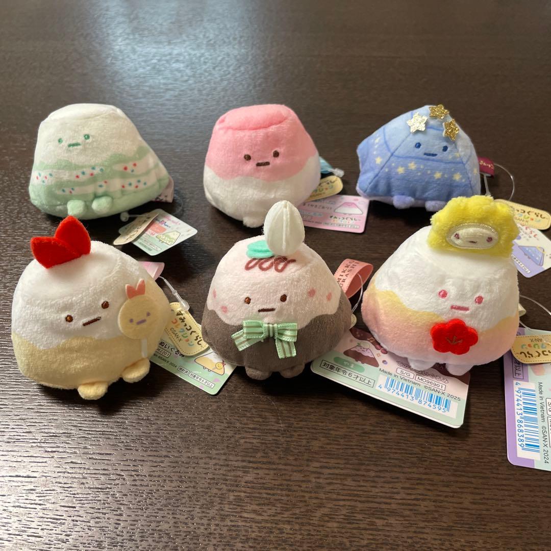 すみっコぐらし　てのりぬいぐるみ やま ６点セット 新品、タグ付き