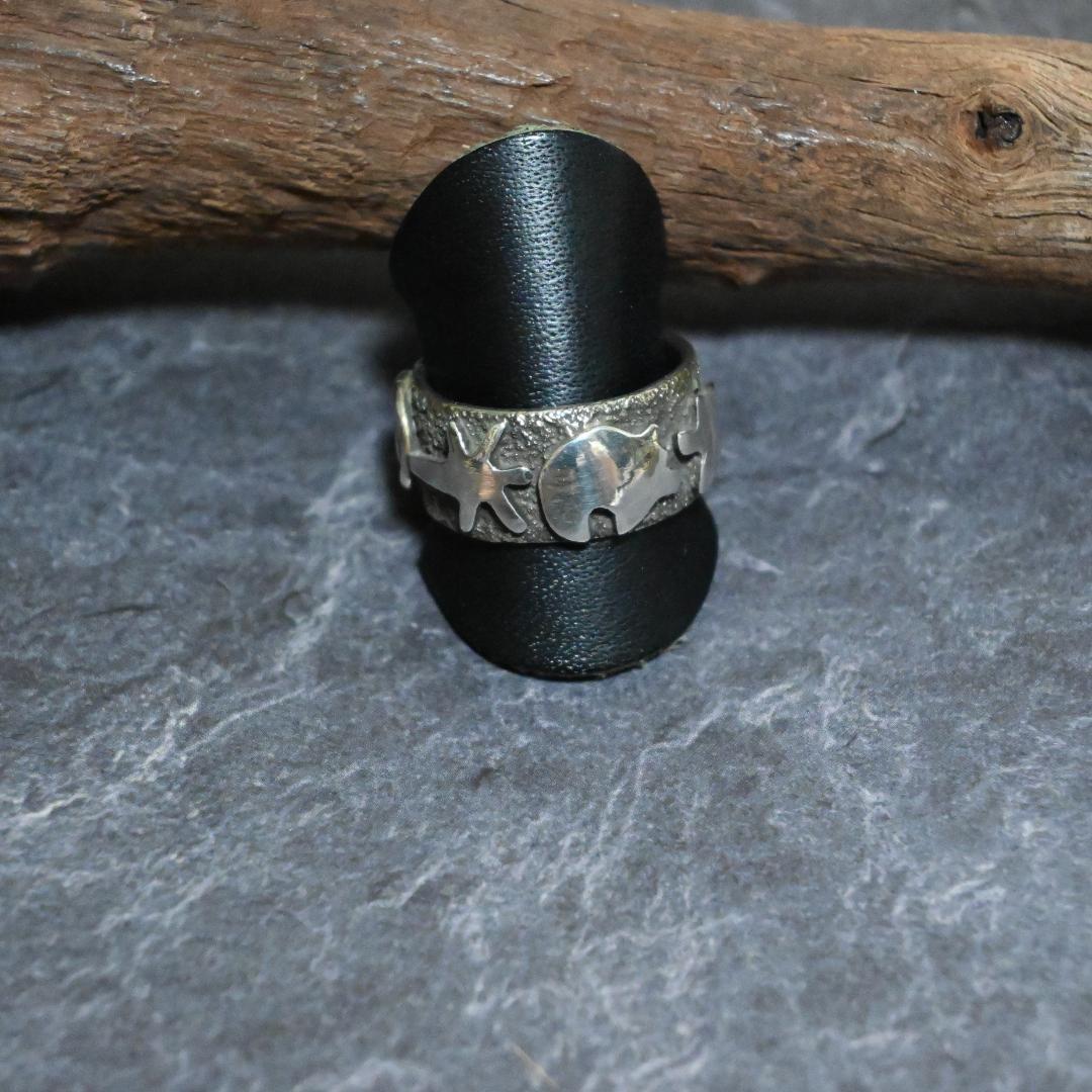 アレックスサンチェス(Alex Sanchez)ナバホ族　 ペトログリフ リング