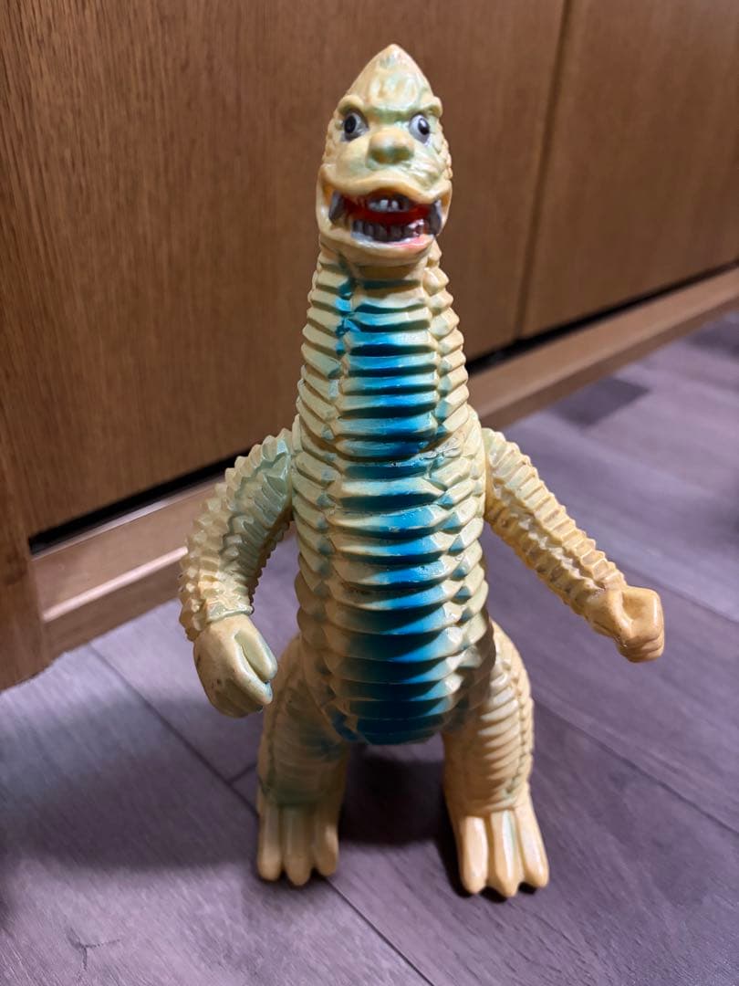 ブルマァク レッドキング ソフビ 当時物 1969年製 クリーム色 マルサン