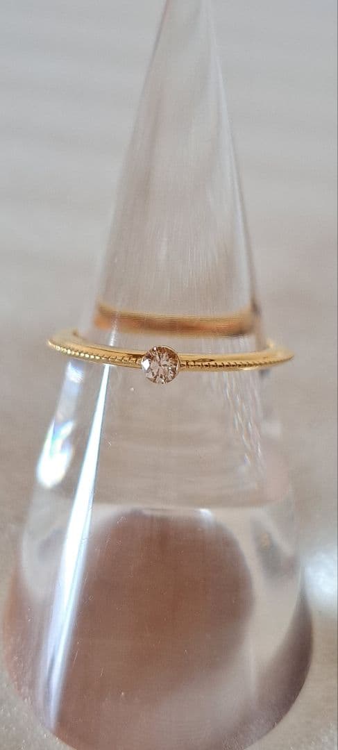 アガットダイヤリングK18