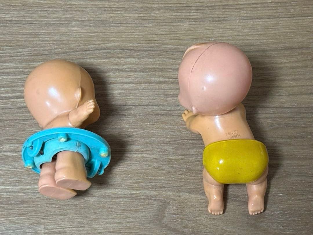 【超レア】昭和レトロ　ネジでよちよち歩く赤ちゃん人形✖️2体セット