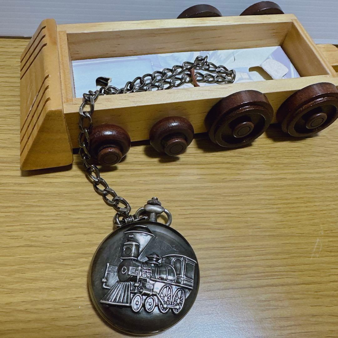 ウォルトディズニー　懐中時計　レトロ　レア　ディズニー　ミッキー　ミニー　汽車