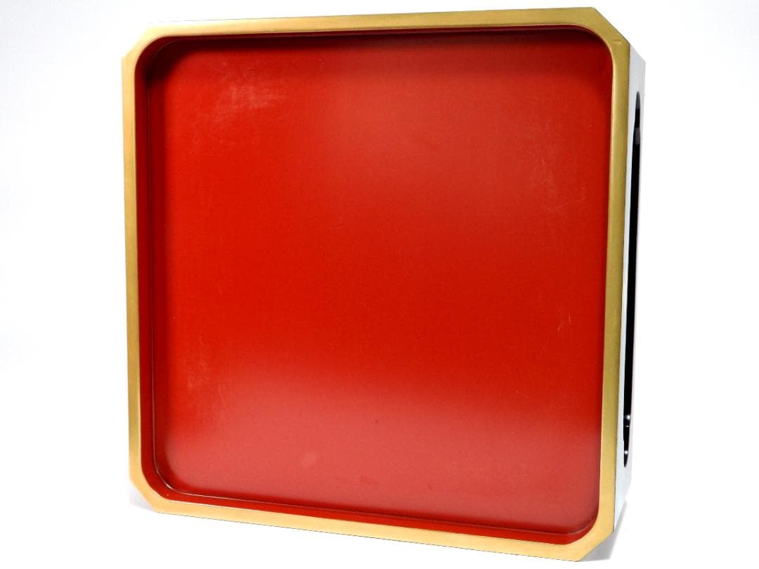 お重箱 5段重 金蒔絵 桜紋　蓋２枚 高脚台付