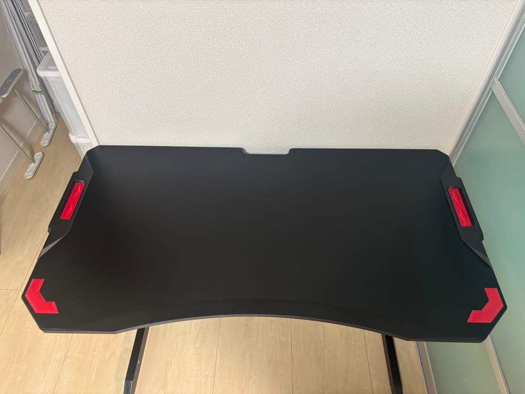 ニトリ　ゲーミングデスク　GM001 118BK/RE 幅118cm