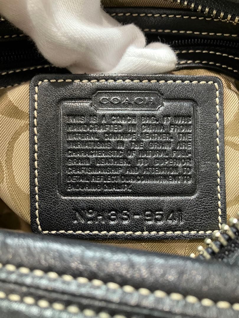 【美品】COACH ショルダーバッグ ワンショルダー レザー ブラック