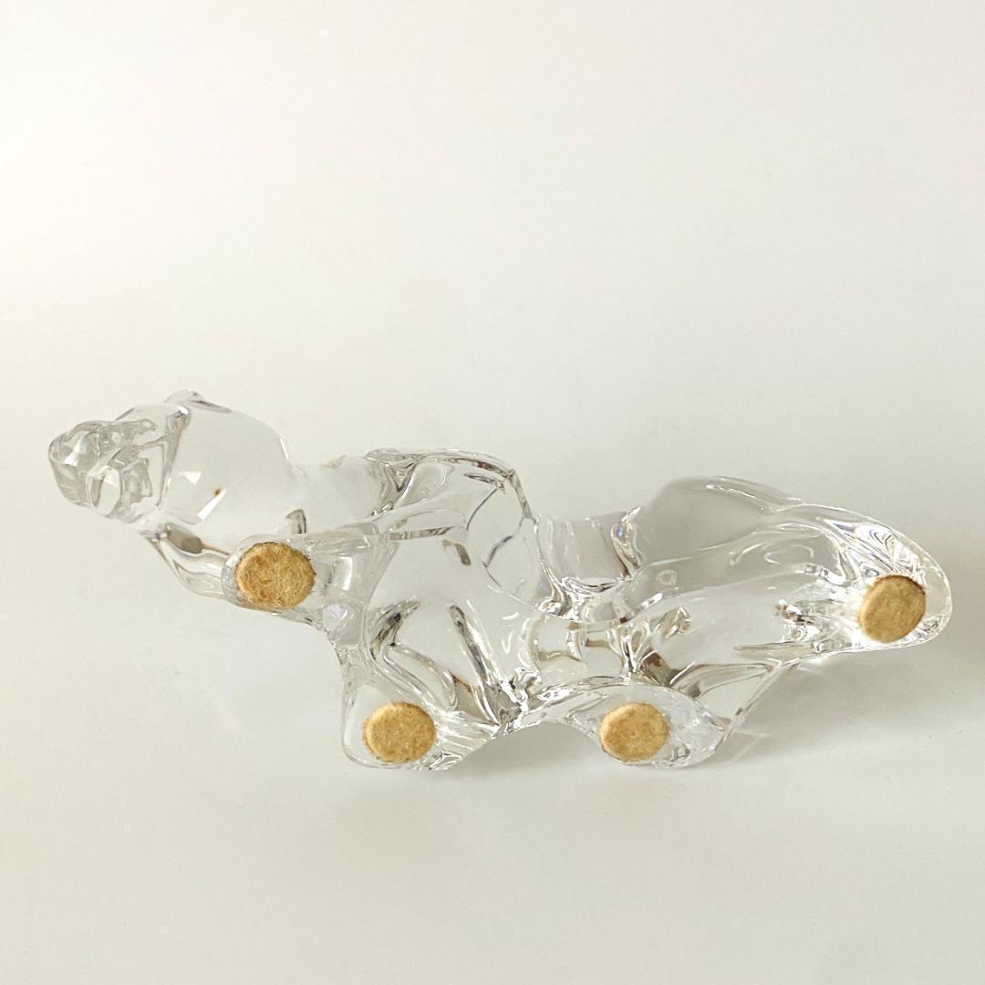 【バカラ】baccarat 動物 トラ 虎 寅 置物 インテリア★美品★