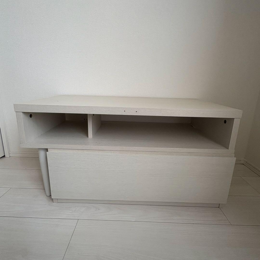 ホワイト テレビ台 回転可能 コンパクト