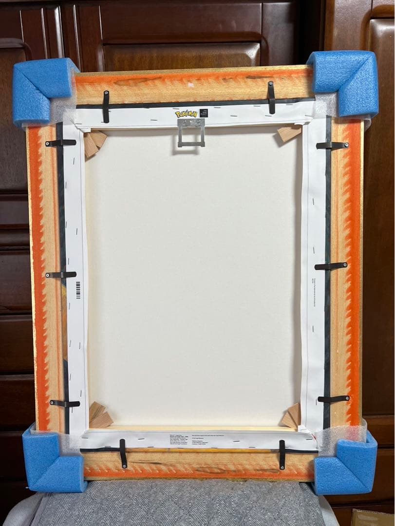 ゴッホピカチュウキャンバスアート金枠　Mサイズ　65cm✖️50cm