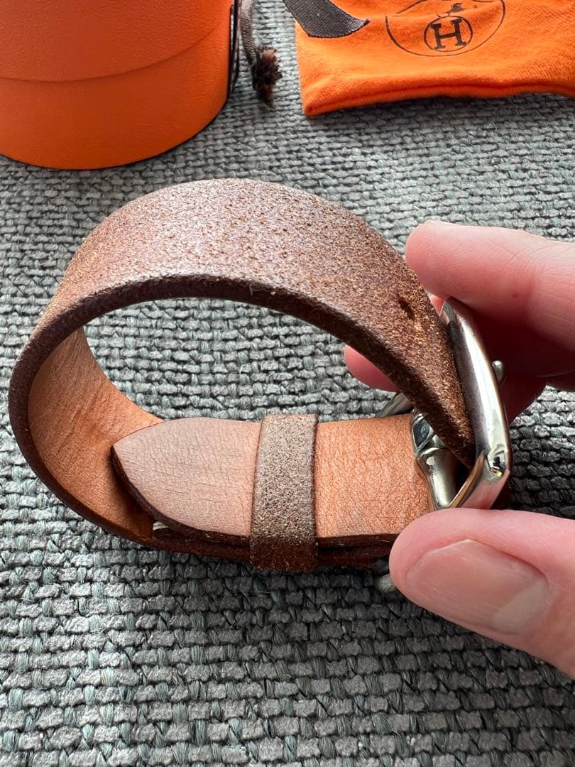 HERMES エトルヴィエール レザーブレスレット マルジェラ期 藤原ヒロシ