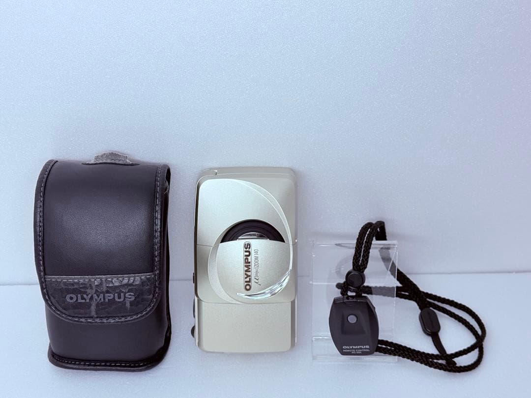 OLYMPUS μ ZOOM 140 フィルムカメラ ケース リモコン付