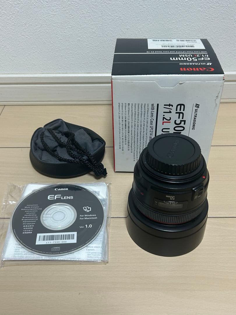 キヤノン Canon EF 50mm F1.2L USM 綺麗な状態です。