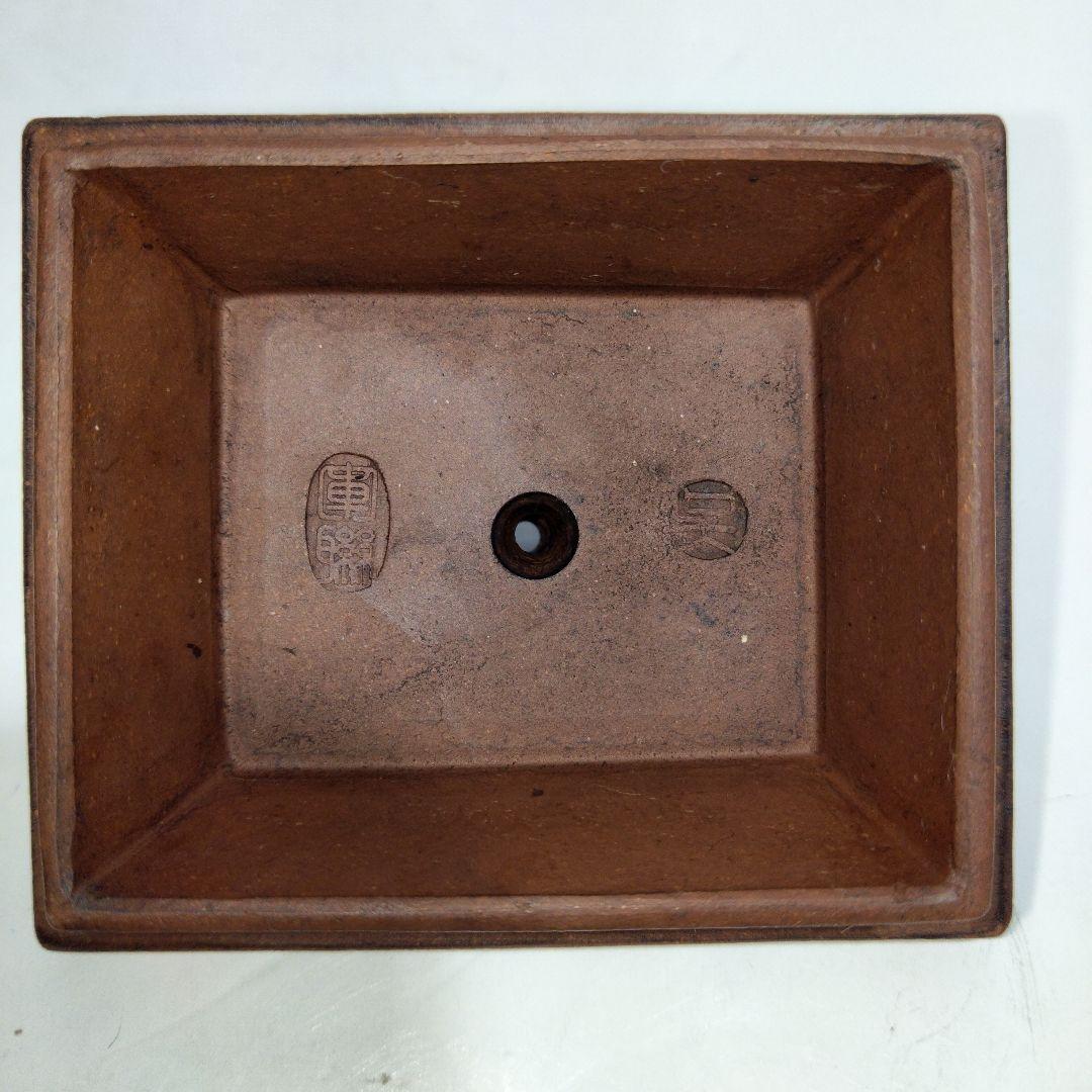 o85-8　中国古い朱泥急須　在銘刻印有　希少品　D