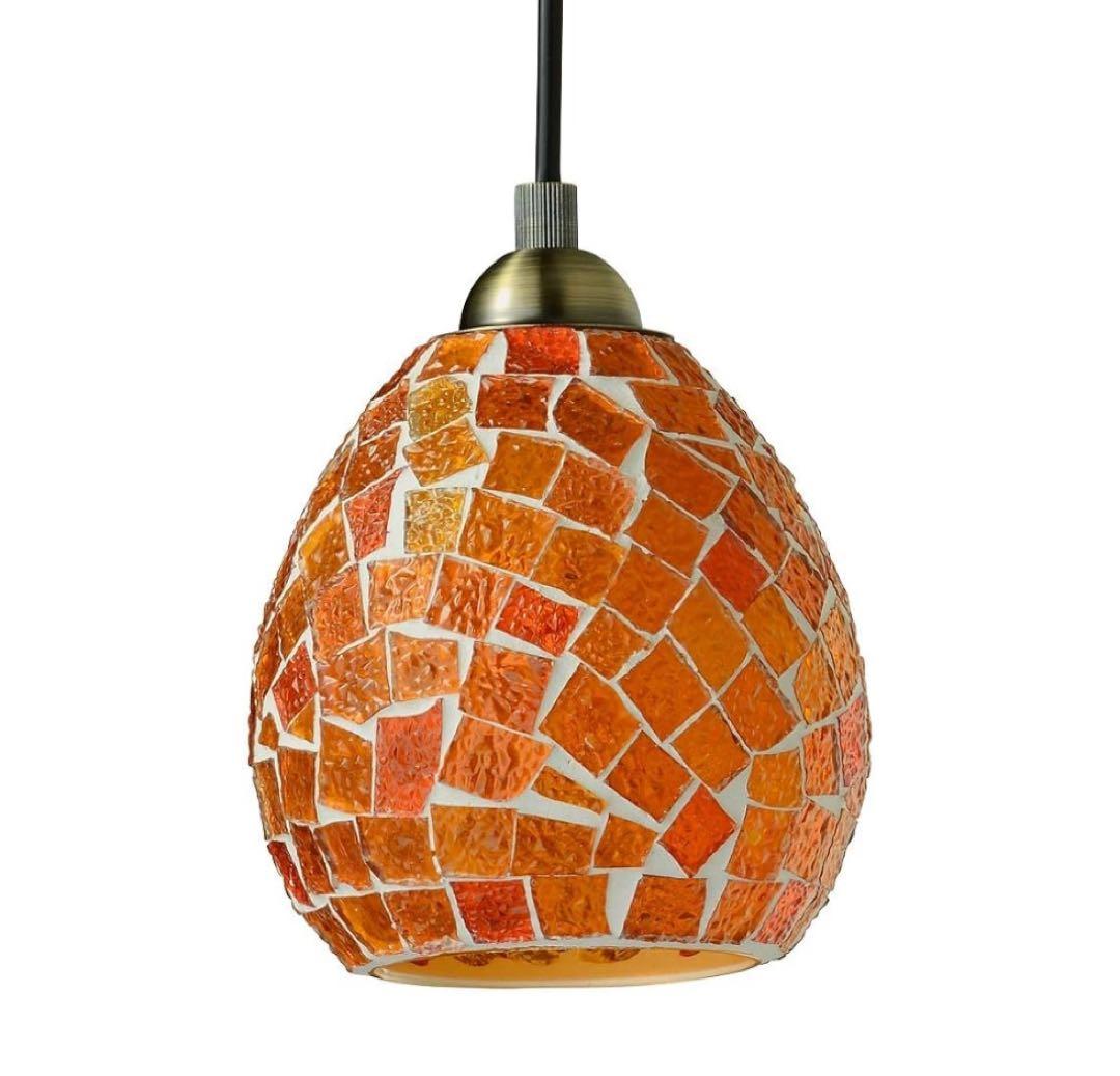 503 【CoCoババ様】ペンダントライト ステンドグラス レトロ 北欧 LED