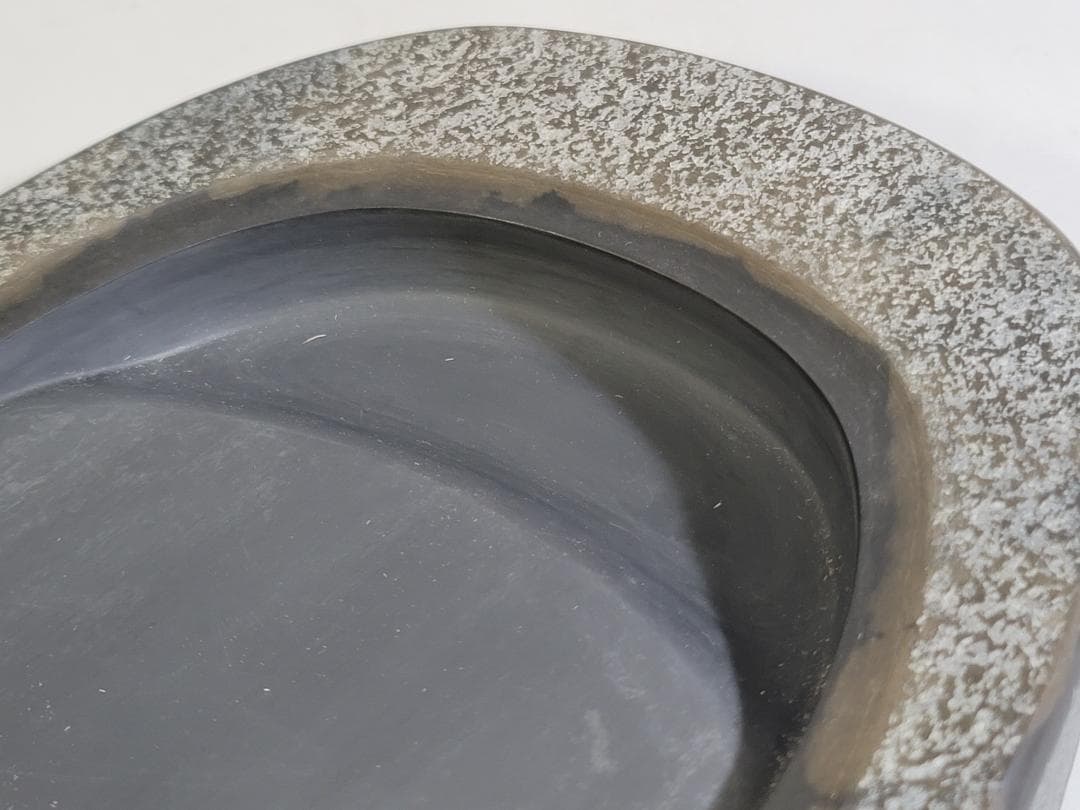 長崎県対馬若田硯 源照作 未使用 共箱 DT446