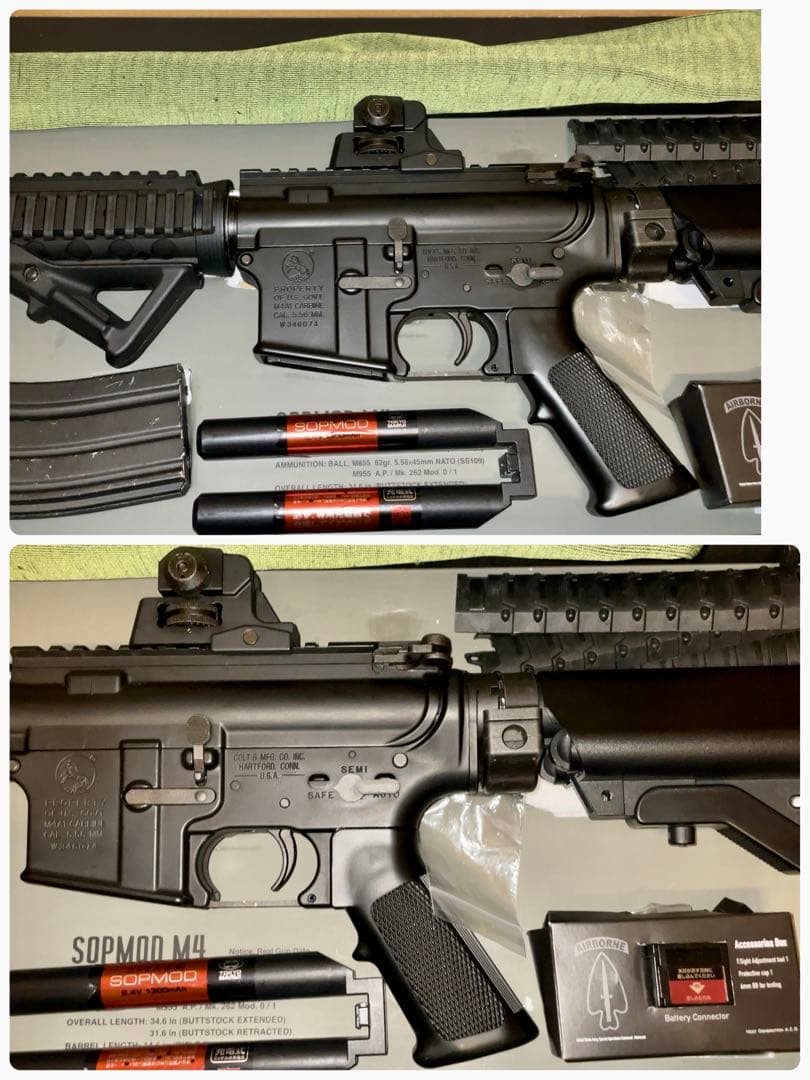 動作確認済 美品 東京マルイ 次世代電動ガン SOPMOD M4 フルセット