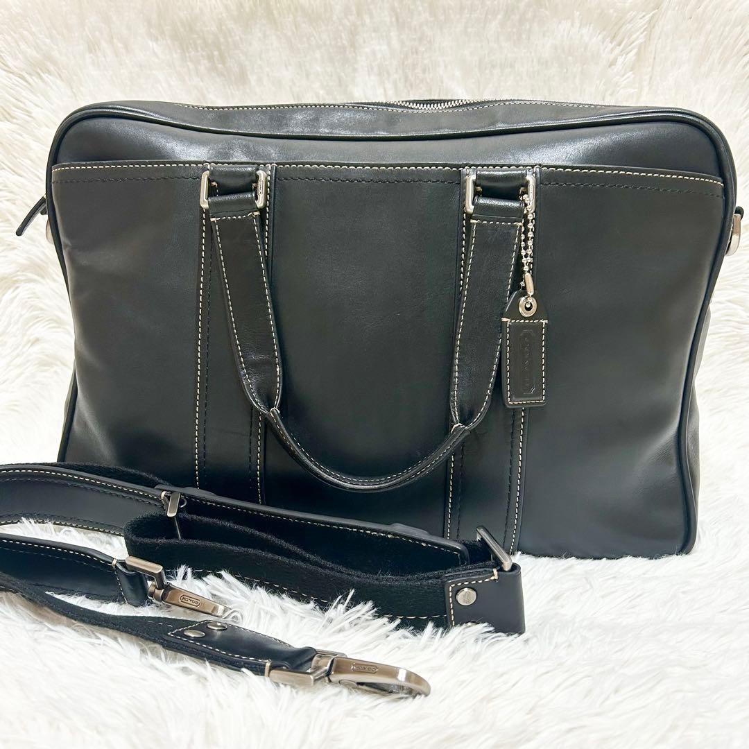 未使用級✨COACH ビジネスバッグ 2way オールレザー ショルダーバッグ