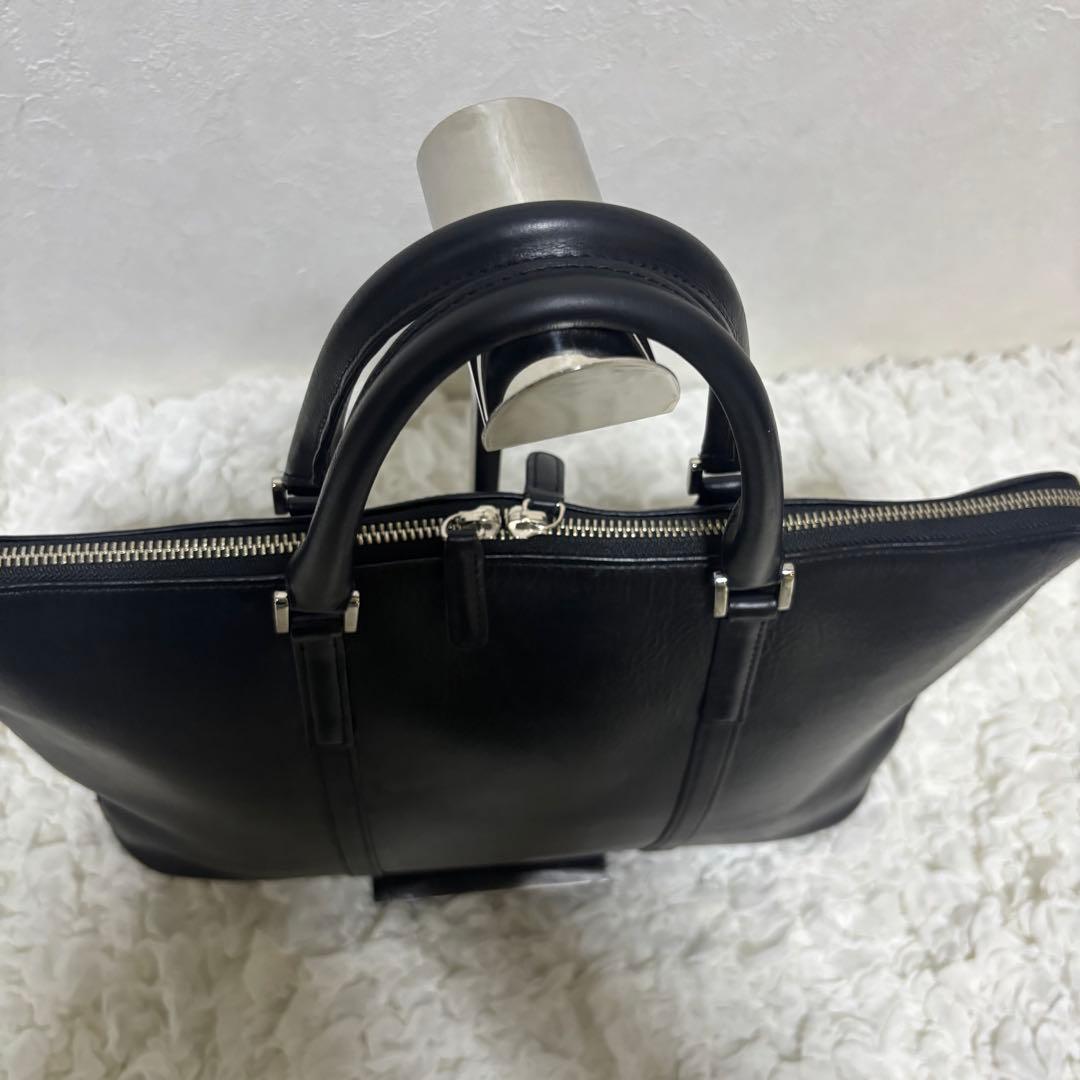 【希少】ビジネスレザーファクトリー 本革 ブリーフケース A4可 ブラック