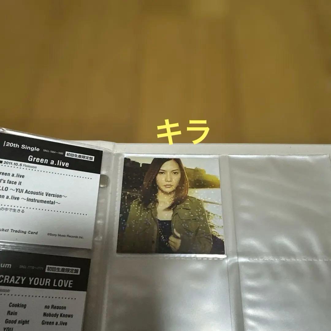 【キラ有】YUI ＣＤジャケット トレカ37枚付き