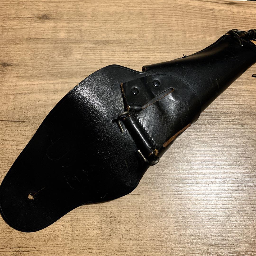 1980年代　国際産業　コクサイ　米軍 US刻印　本革　レザーホルスター　黒