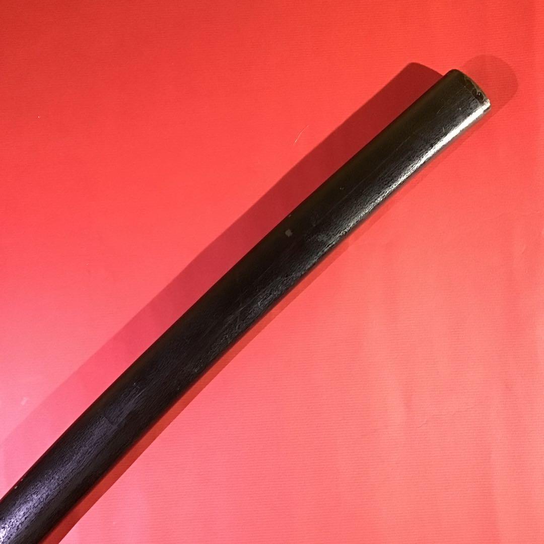 黒漆塗叩地　脇差鞘　江戸期保証